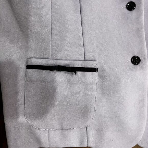 PLAZA SOUTH 2 PC Skirt Suit Set Women's Sz 10 Lined Purple Office/Church - Picture 10 of 10